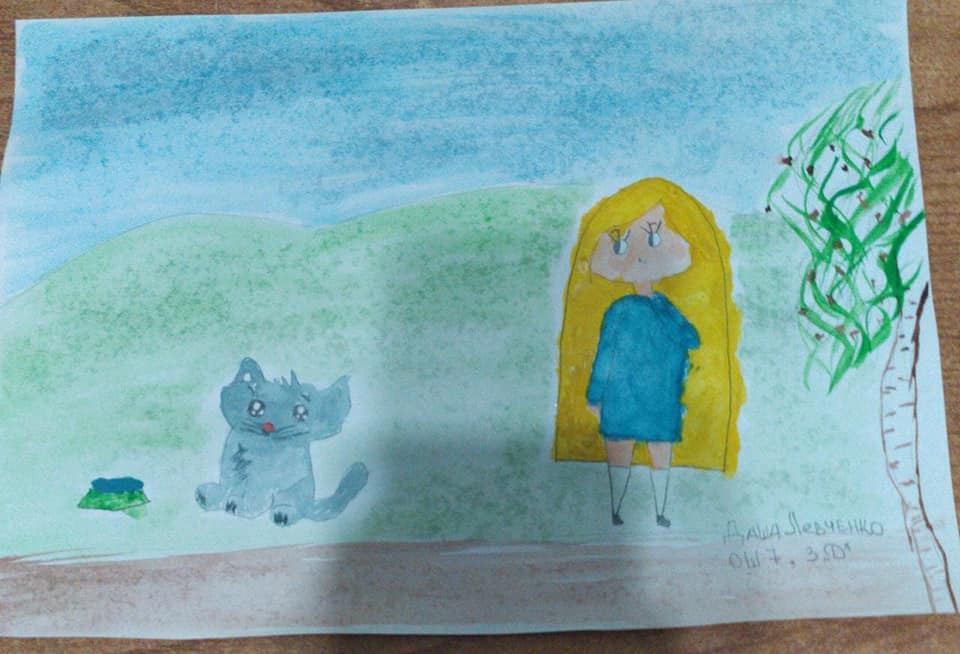 "Мейірімді болу жақсы" тақырыбындағы мектеп сурет байқауы. Школьный конкурс рисунков на тему "Быть добрым хорошо".