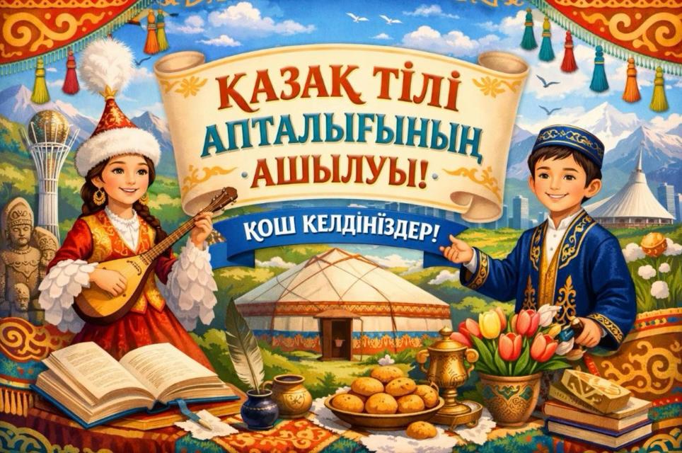 “Ұлттық дәстүрлер мәдениеті” күнінің ашылу салтанаты. Церемония открытия Дня национальных традиций и культуры.